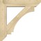 Ekena Millwork Imperial Slat Rough Sawn Bracket w/ Offset Brace, Douglas Fir, 8"W x 38"D x 38"H BKT0806X38X38IMP06RDF - alternate 2